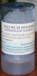 Allume di potassio stick 100gr     Carone snc