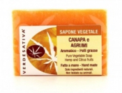 Sapone Vegetale Canapa e Agrumi     Verdesativa