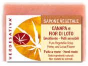 Sapone Vegetale Canapa e Fior di Loto     Verdesativa