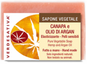 Sapone Vegetale Canapa e Olio di Argan     Verdesativa