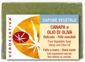 Sapone Vegetale Canapa e Olio di Oliva     Verdesativa