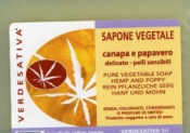 Sapone Vegetale Canapa e Papavero     Verdesativa