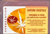 Sapone Vegetale Canapa e Rosa     Verdesativa